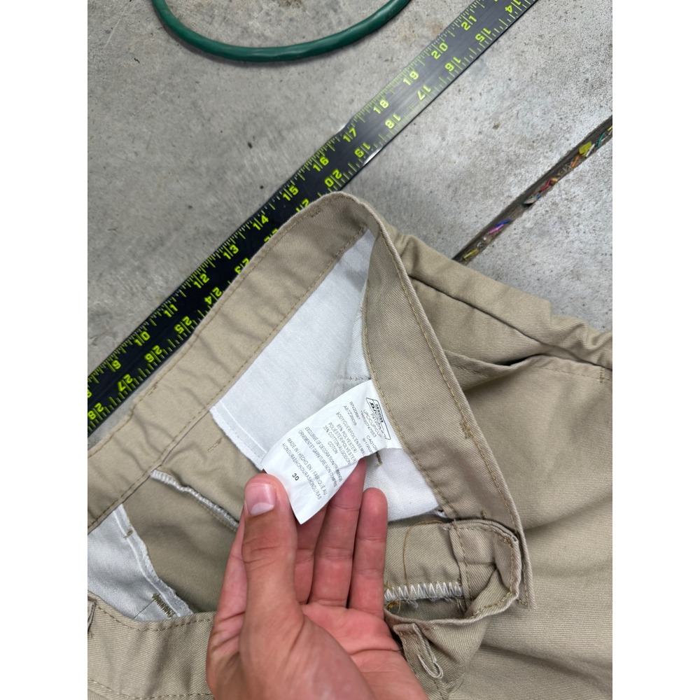 Vintage Genuine Dickies Mens Khaki Shorts Size 30 Baggy Loose Long Y2K - Picture 4 of 8